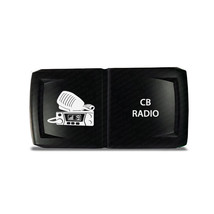 CH4x4 Rocker Switch V2 CB Radio Symbol - Horizontal - Green LED - $16.82