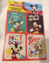 Disney Junior Mickey 32 Valentine’s Day Sticker Cards New Sealed - £5.29 GBP