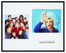 Jane Lynch Signed Framed 16x20 Photo Display AW Glee w/ cast - £78.91 GBP