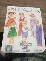 McCall&#39;s Pattern 3335  Toddler  Overall, Short-all, Jumper Size 4 UNCUT - £5.82 GBP