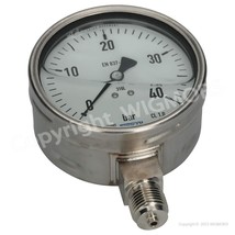Manifold gauge glycerin WIKA fi-100 [0-40 bar] G1/2&quot; - £41.82 GBP