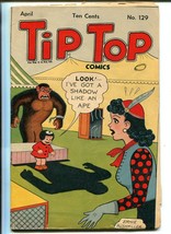 Tip Top #129 1947-UNITED FEATURES-CAPTAIN And The KIDS-NANCY-TARZAN-vg Minus - £56.21 GBP