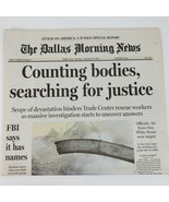 Vintage 2001 Counting Bodies USA 911 Dallas Morning News 9.13.01 - $176.09 MXN