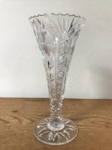 Vintage Antique American Brilliant ABCG Heavy Crystal Cut Glass Trumpet ... - $1,200.00