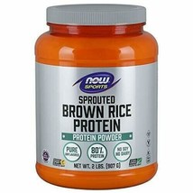 NOW Sports Nutrition, Sprouted Brown Rice Protein, 80% Protein, Unflavored Po... - £28.24 GBP