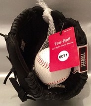 Franklin Sports Tee Ball Glove With Ball - 9&quot; Right Hand Thrower Black - New - $14.94