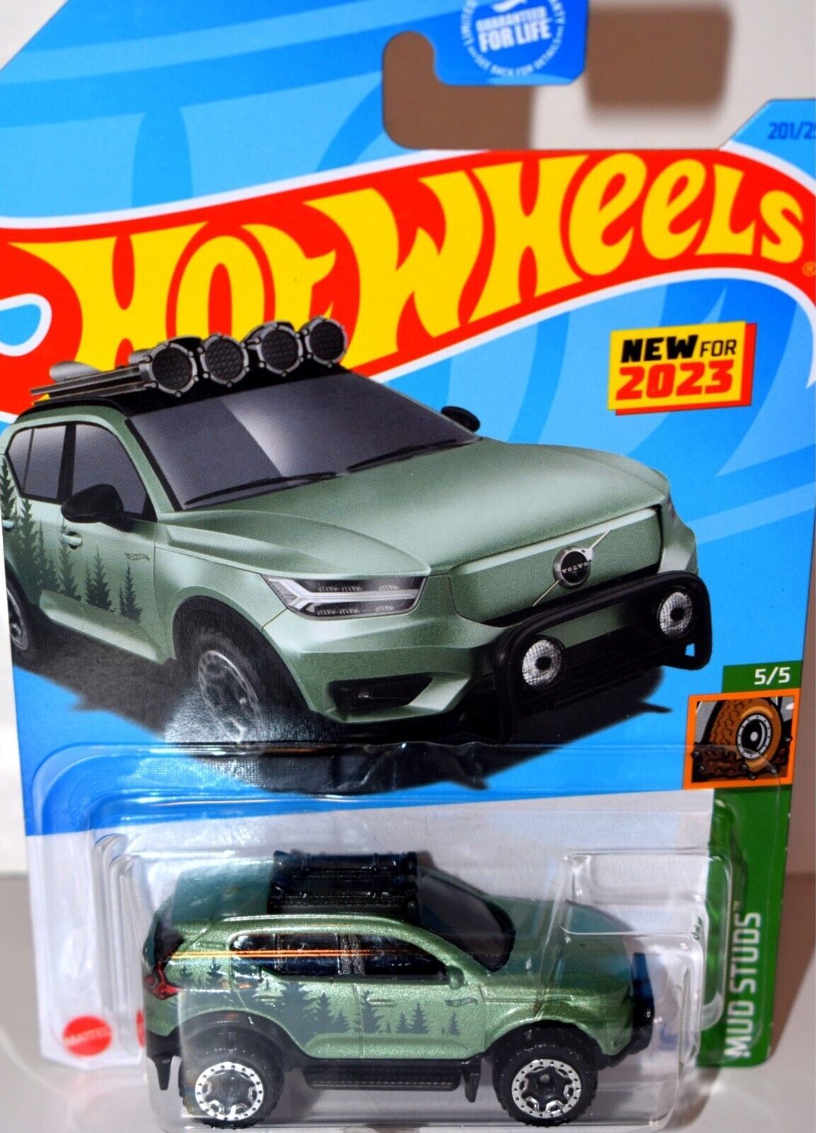 Primary image for 2023 Hot Wheels #201 Mud Studs Volvo XC40 Recharge Green