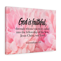  God is Faithful 1 Corinthians 1:9 Wall Art Christian Home Decor - £67.16 GBP+