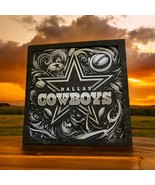 Dallas Cowboys Art Piece 3D Printed HueForge - With FRAME! 3D ART - $485.32 MXN