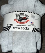 Railroad Sock ~ 13-Pair Gray Socks Crew  USA Sock Size 10-13 Shoe Size 6-12 - $74.45 CAD