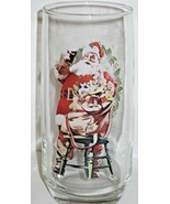 Coca Cola Santa Claus Vintage Glass Tumbler 3 of 3 Series II Haddon Sund... - £11.86 GBP