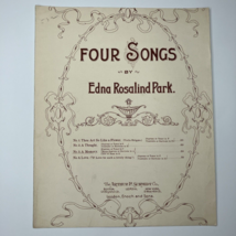 A Memory Vintage Sheet Music Four Songs by Edna Rosalind Park Piano Voic... - $11.71