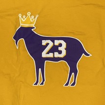 Mens Los Angeles Lakers Lebron James Goat T-Shirt Size Large - £17.28 GBP