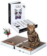 Cat Scratcher Scratch Pad &amp; Play Area Foldable Easy to Store Book-Shaped... - $38.41 CAD