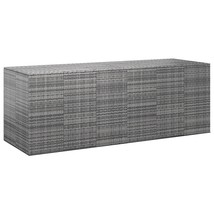  Cushion Box Grey PE rattan, powder-coated steel Large Cushion Box - $16,484.84 MXN