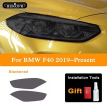 2 Pcs For  1 Series F40 M135i 118 Car Headlight Tint Smoke Black Protective Film - £77.70 GBP