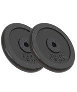 vidaXL Weight Plates 2 pcs 2x33.1 lb Cast Iron - $5,569.51 MXN