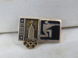 Vintage Olympic Pin - Moscow 1980 Shooting - Stamped Pin - $15.00