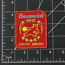 Brunswick 150 Patch Over Average Youth Award Bowling Red - $8.79