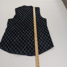 Charter Club Petite Girls/Women's Black Full Zip Sleeveless Vest Pockets Size PM image 5