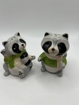 Vintage Panda / Raccoon Salt and Pepper Shakers 3.25&quot; TALL SUPER CUTE , ... - $9.50