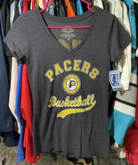 Paul George Indiana Pacers NBA Womens Size XS Gray V Neck T Shirt Brand NEW - $18.50 CAD
