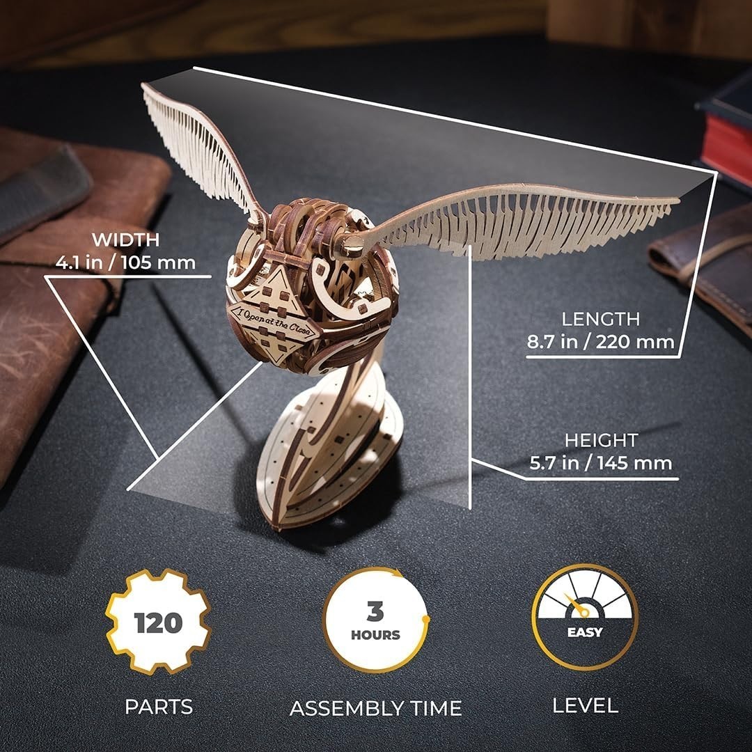 UGEARS Golden Snitch Wizarding World Harry Potter 3D Wooden Puzzle open box Item image 5