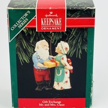 Hallmark Mr. and Mrs. Claus Gift Exchange Ornament 1992  #7 7th Series - $8.32