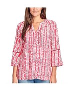 Gloria Vanderbilt Women&#39;s Nova Flutter Sleeve Blouse, WEAVING AZALEA, S - $10.84 CAD