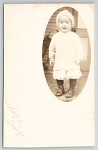 RPPC Sweet Boy Adolph Swinger With Down Syndrome Porch Photo c1908 Postcard A44 - £31.42 GBP