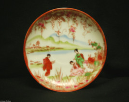 Old Vintage Saucer w Geisha Girls Design Decorative Art &amp; Hand Painted ~ Japan - £7.10 GBP