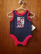 Celebrate! Patriotic Blue &quot;So Fly On the 4th&quot; Infant One Piece - 3-6m - $11.43