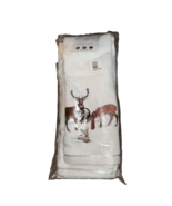Distinctly Holiday 2-Piece Deer Family Hand Towels Set - €9,40 EUR