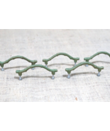 5 Bamboo Pulls Plant Handles Drawer Knobs Cabinet Pulls CAST IRON Hardwa... - $13.99