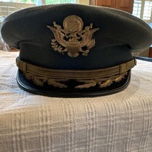 Vintage Military Army Officer's Hat made by Luxenberg Tailors NY size 8 - $57.42