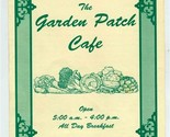 The Garden Patch Café Menu Owned and Operated by a Garden Witch 1970&#39;s - $25.81