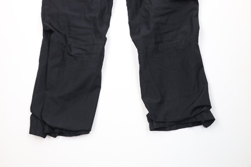Vintage 90s J Crew Gym Mens Size Small Lined Wide Leg Windbreaker Pants Black Item image 15