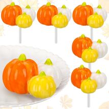 Dandat 6 Pcs Mini Turkey Plates Hand Painted Ceramics Pumpkin Decor - €3,15 EUR