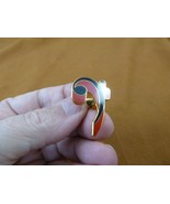 (M330-1) Red and black BASS CLEF MUSIC NOTE gold plated tac pin Jewelry ... - $29.45 CAD