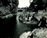 RPPC Postale Falls Idaho Id Fiume E Ponte Vista Unp 1940s Cartolina - $11.23
