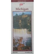 Michigan Road Map State USA AAA 2002 Folding Paper Tahquamenon Picture - $17.25