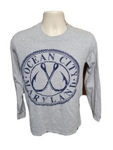 Ocean City Maryland Adult Small Gray Long Sleeve TShirt - £11.87 GBP