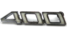 CHEVELLE EL CAMINO iMPALA 400  WHITE CHROME EMBLEM VTG - $8.41