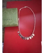 GUCCI Silver Butterfly Heart Star Necklace 16.5 Length ~ New ~ - $382.79 CAD