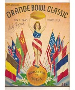 1945 Orange Bowl Game program Georgia Tech Tulsa - £228.84 GBP