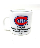 Montreal Canadians Miniature Mug 1978 Stanley Cup NHL Hockey 1&quot; Ceramic ... - £7.38 GBP