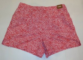 Caribbean Roundtree &amp; Yorke Size Medium PRINT Berry New Men&#39;s Swim Trunks Shorts - £46.72 GBP
