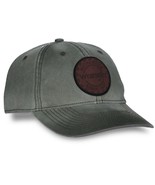 Wrangler Leather Patch Pigment Dyed Cotton Twill Olive Cap for Men - €17,49 EUR