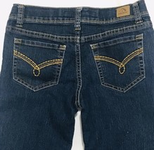 Girls Jordache Bootcut Blue Denim Jeans Distressed Sz 10 Slim Skinny Boo... - £11.77 GBP