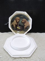 Franklin Mint Fine Porcelain Gold Trim &quot;Duck Hunters&quot; Decorative Plate - £6.22 GBP